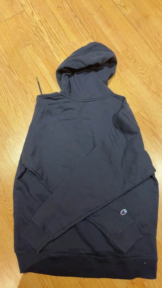Champion Dark Blue Hoodie Size L - photo 4