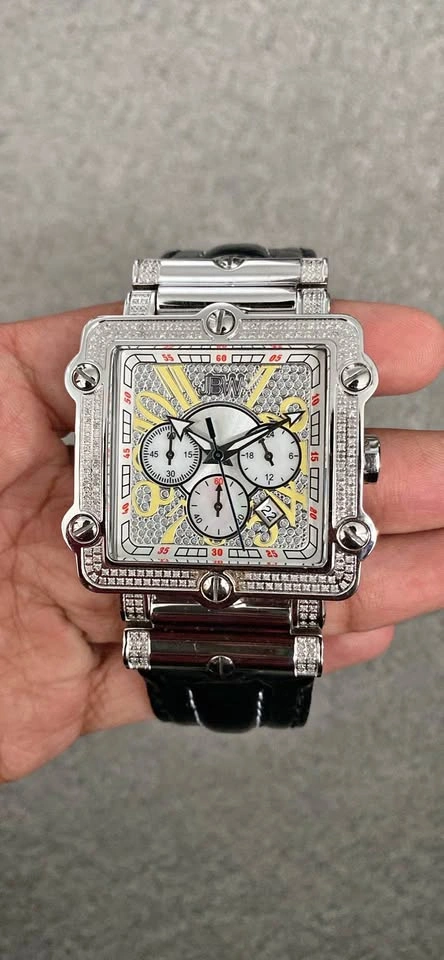 JBW Men's Luxury Phantom Diamond Chronograph Watch
