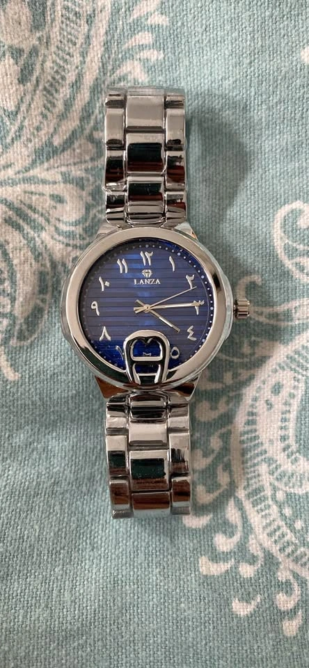 Lanza Arabic Blue Dial Watch