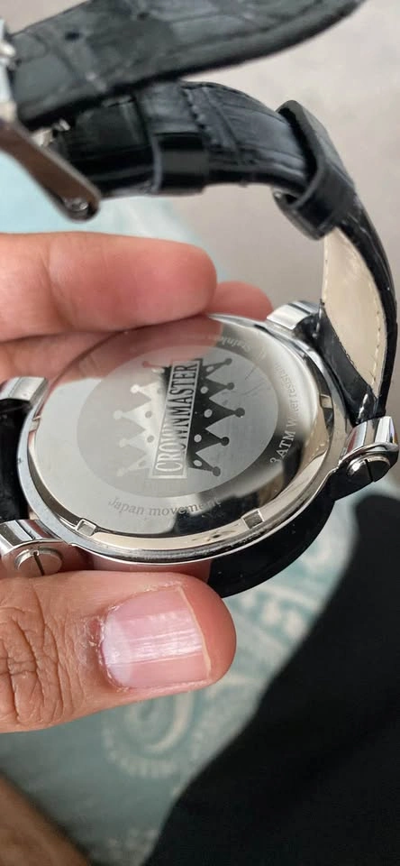 CrownMaster Real Diamond watch with leather strap - photo 4