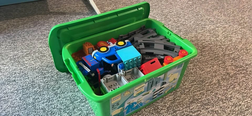 LEGO Duplo Train Cars Blocks Tracks Lot - photo 4