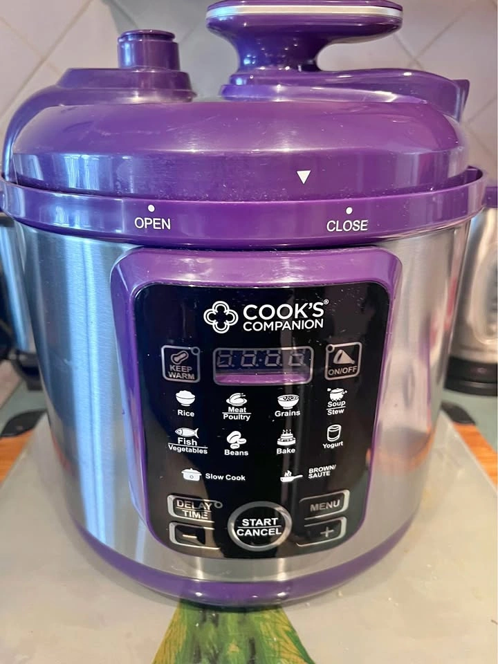 Cooks Companion Purple 11-in-1 Digital Pressure Cooker