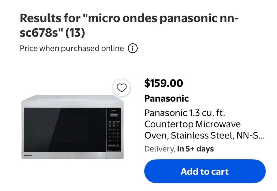 Panasonic 1.3 Cubic Feet Stainless Steel Countertop Microwave - photo 2