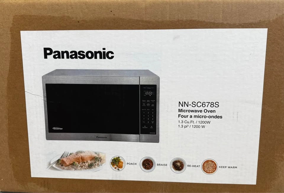 Panasonic 1.3 Cubic Feet Stainless Steel Countertop Microwave - photo 3