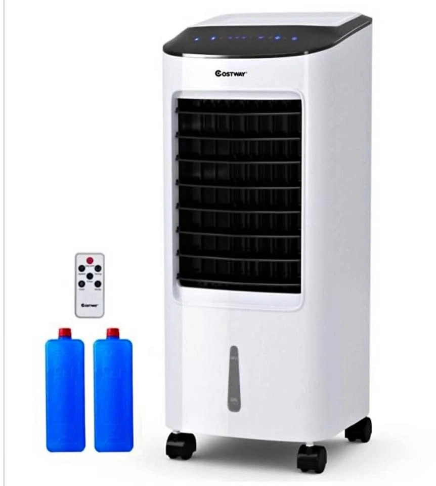 COSTWAY Evaporative Air Cooler with Fan & Humidifier Portable