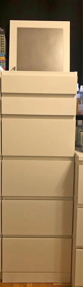 Malm 6 Drawer Chest With Mirror On Top