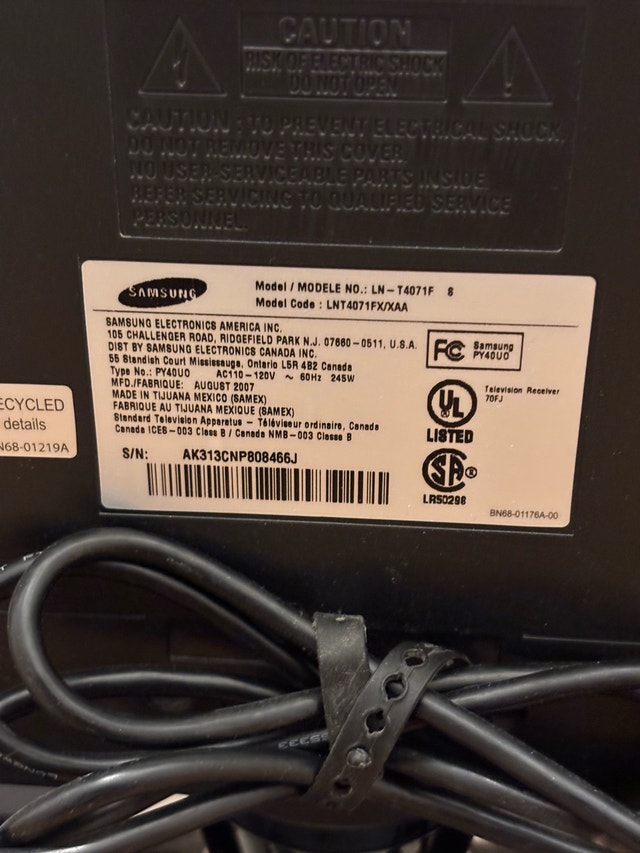Samsung 40” TV $20 - photo 3
