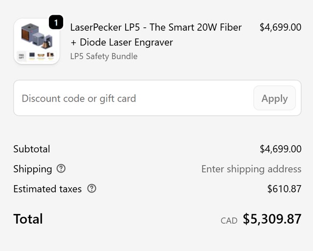 LaserPecker LP5 Dual 20W Laser Engraver – Safety Bundle - NEW - photo 3