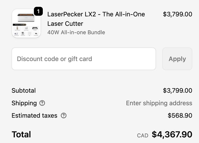 LaserPecker LX2 40W Laser Cutter/Engraver All-in-One Bundle - photo 2