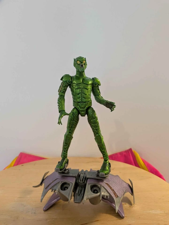 Vintage 2002 ToyBiz Spider-Man Movie Green Goblin Action Figure - photo 2