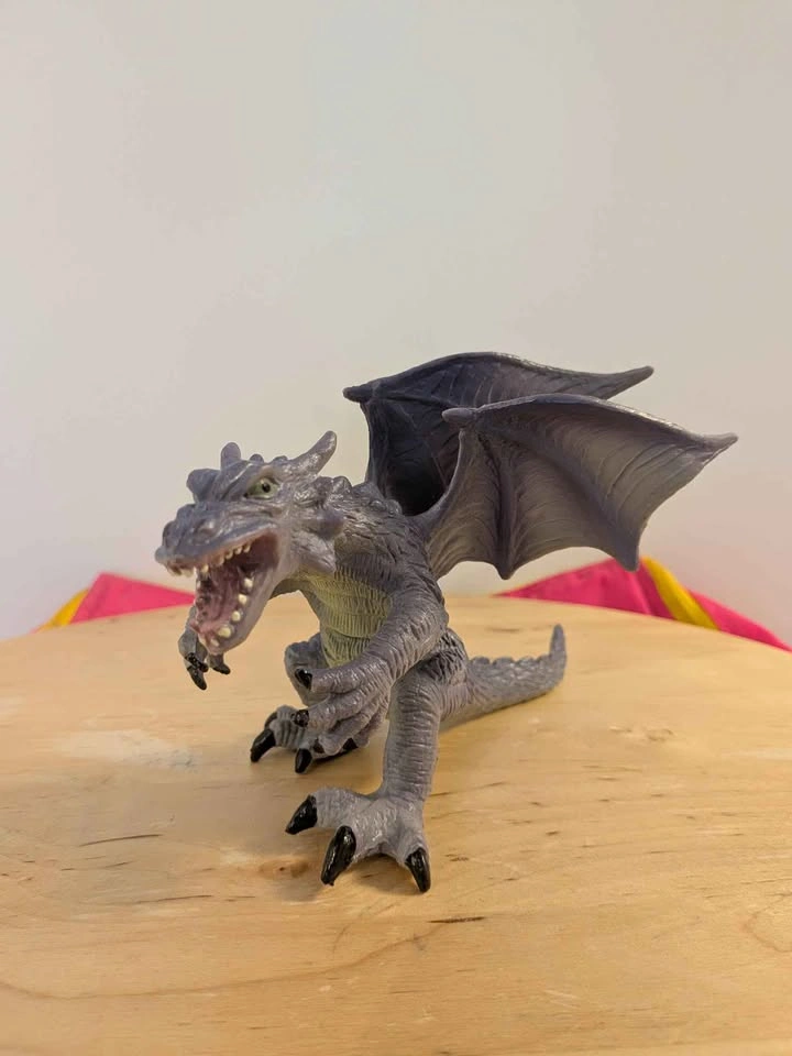 Vintage Toy Major Plastic Dragon Figures Lot - Set of 5 - photo 3
