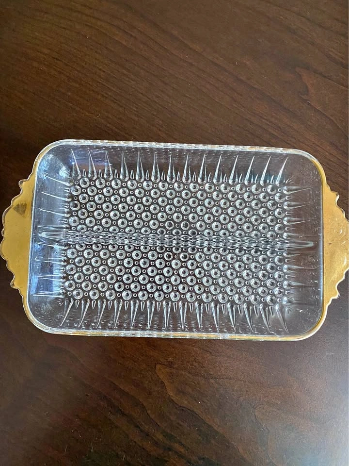 Vintage Anchor Hocking Hobnail Relish Dish/Serving Tray