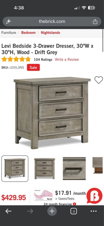 The Brick Levi 6pc Queen Bedroom Set + Nightstand - photo 3