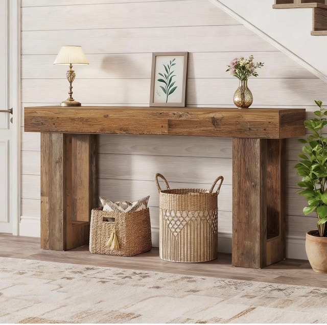 Console Table **** NEW**** BROWN COLOR