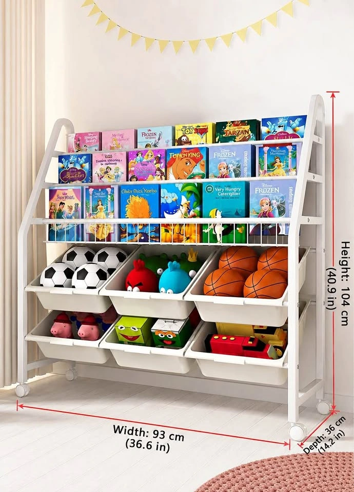 New Kids Bookshelf & Toy Storage Organizer