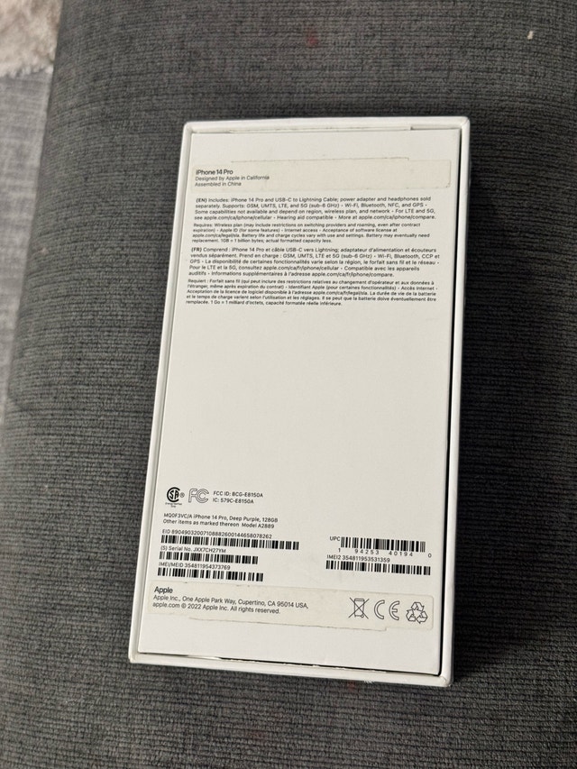 iPhone 14 Pro Empty Box - photo 2