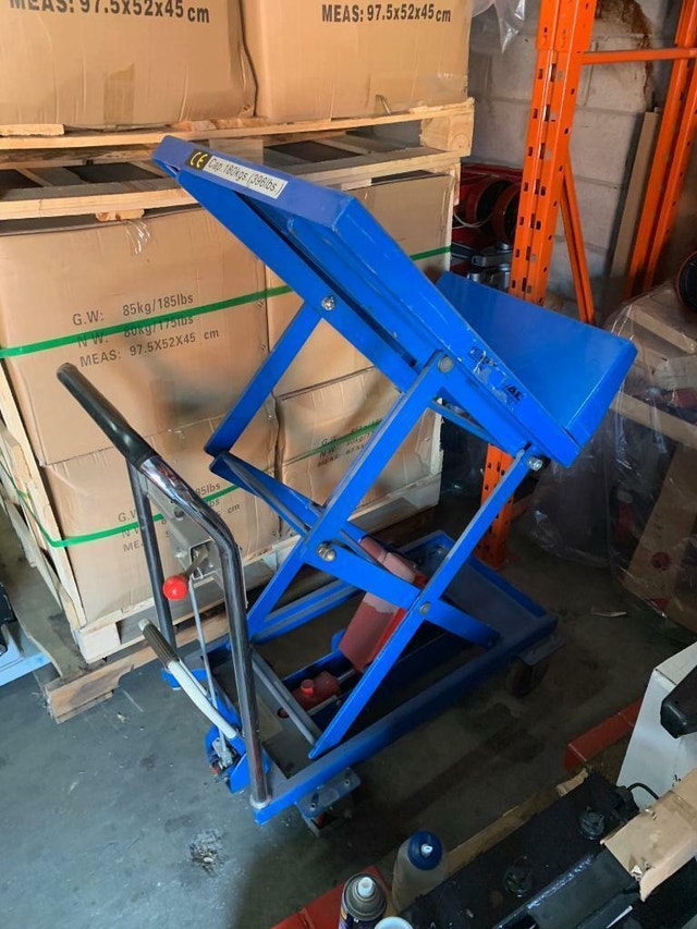 Used lift, tilt scissor table