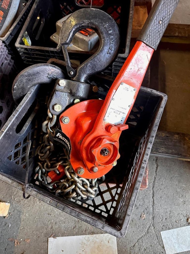 Used heavy duty chain hoist, lever hoist - photo 4