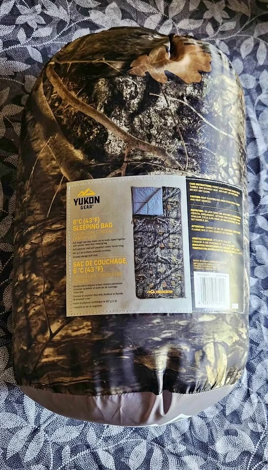 Yukon Gear Camo 6°C Sleeping bag -Brand New