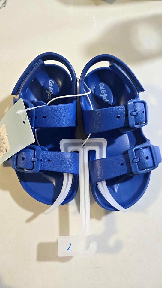 New Cat & Jack Blue Sandals Size 7