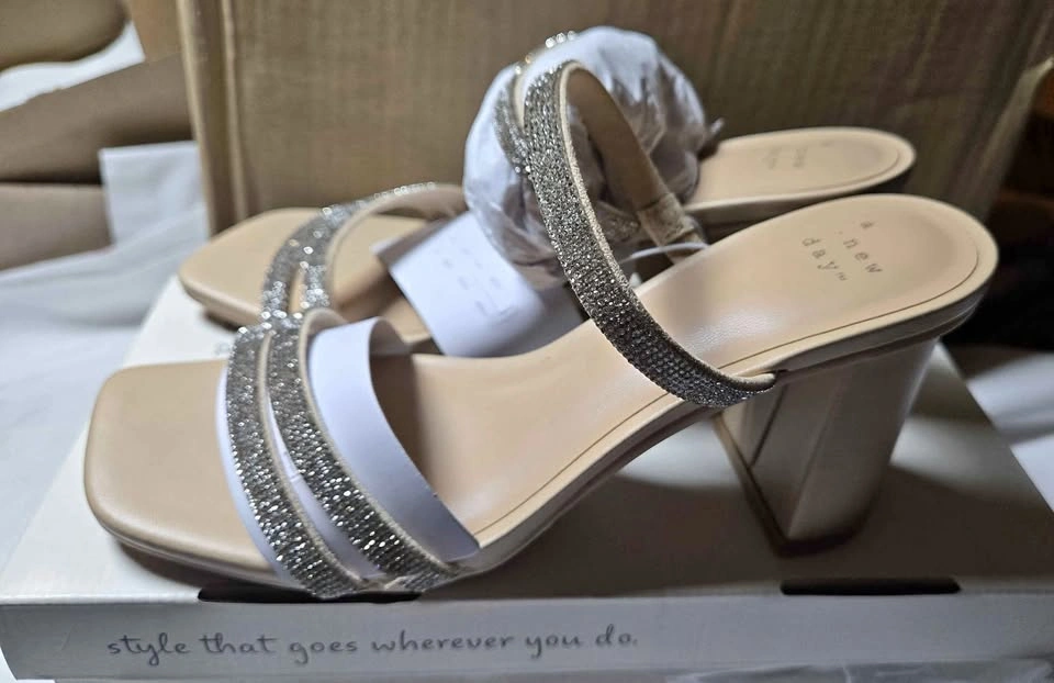 A New Day Sparkly Block Heel Sandals