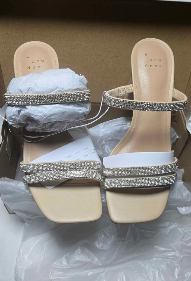 A New Day Sparkly Block Heel Sandals - photo 2