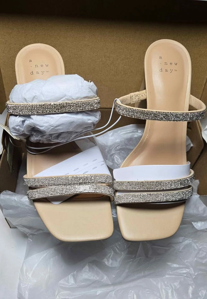 A New Day Sparkly Block Heel Sandals - photo 4