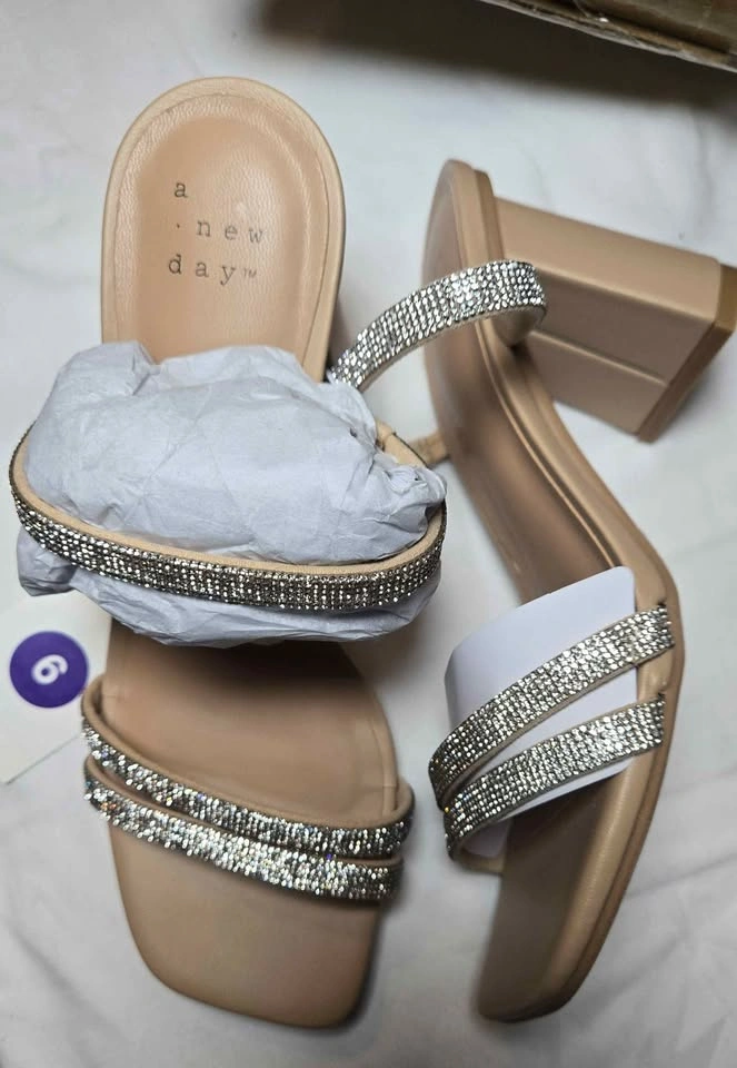 A New Day Sparkly Block Heel Sandals - photo 5