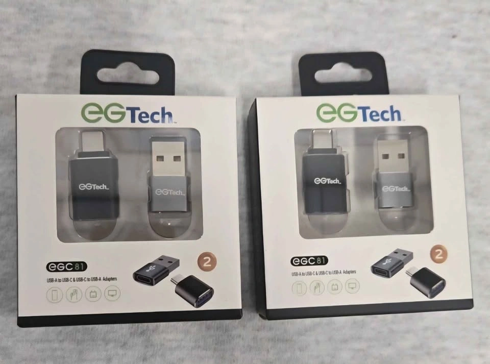 eGTech EGC81 USB-A & USB-C Adapters - Case of 12 Packs - photo 3