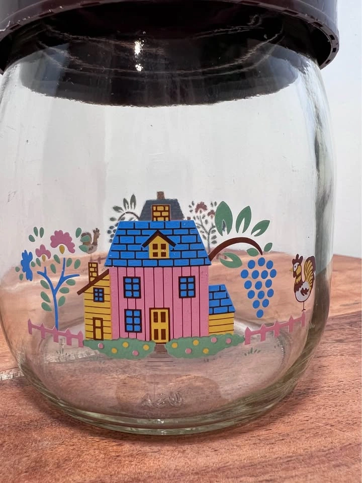 Vintage Carlton Glass Country House Jar with Lid – 3/4 L (USA) - photo 3
