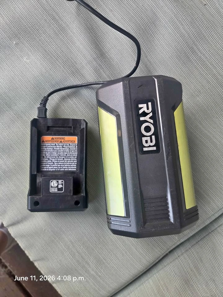 Ryobi 40V Lithium Battery + charger