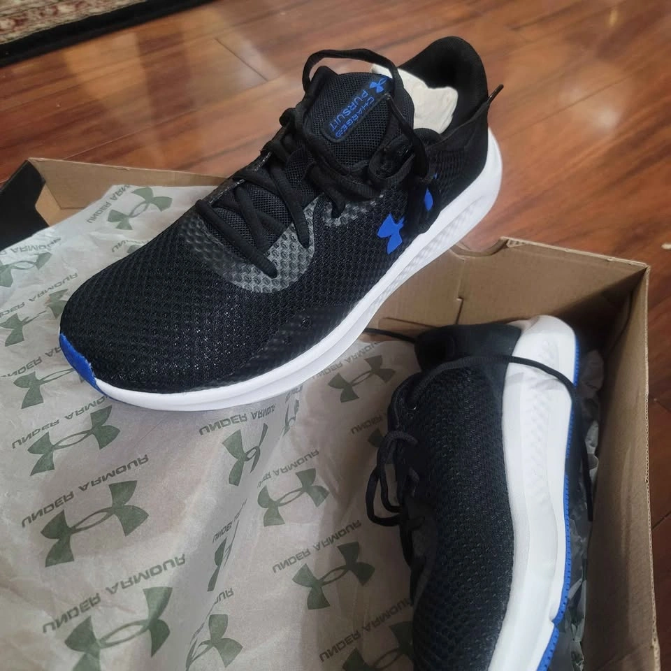 Mens UA Charged Pursuit 3 Sneaker- Size 8.5 Black (New) - photo 2