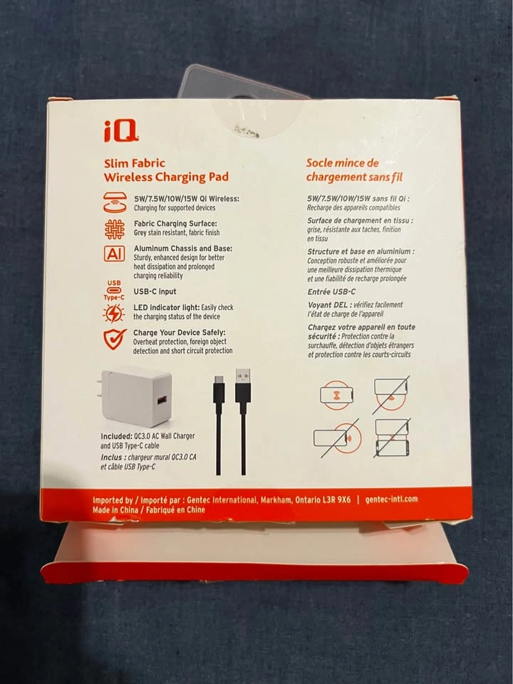 iQ Slim Fabric Wireless Charging Pad - photo 2