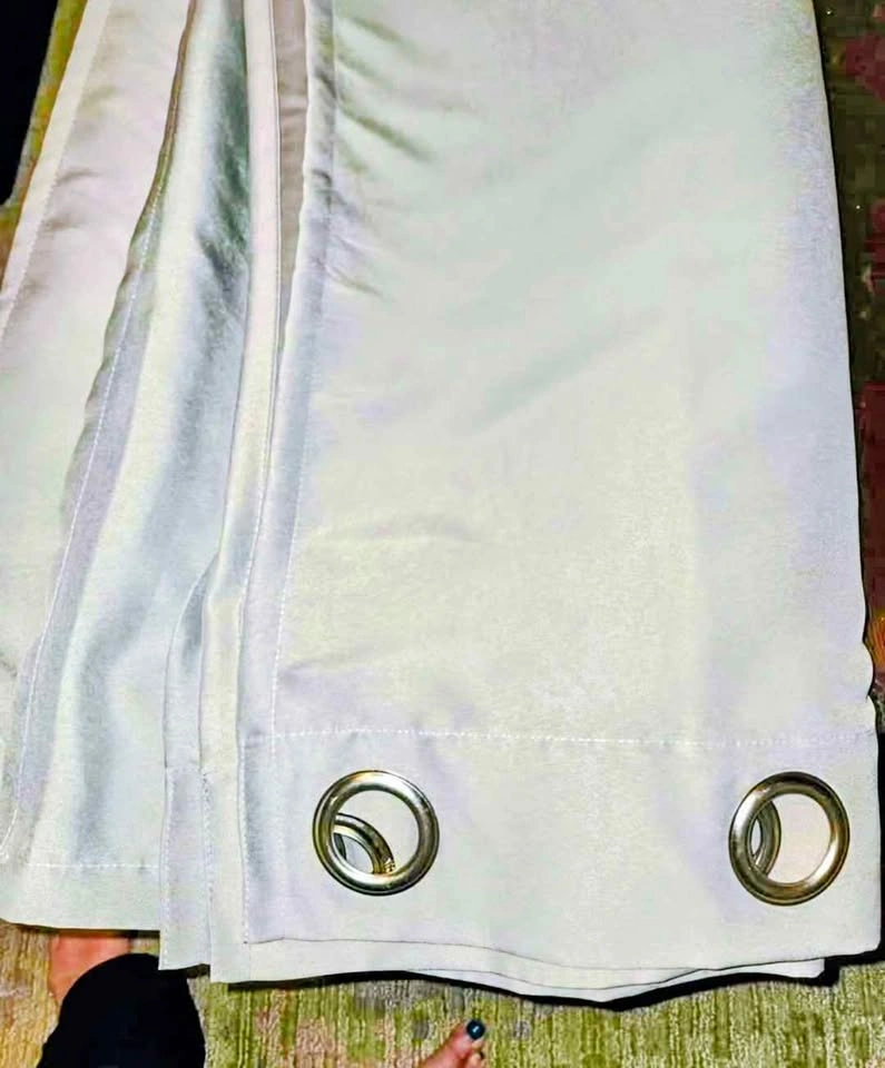 Light Grey room darkening drapes - photo 2