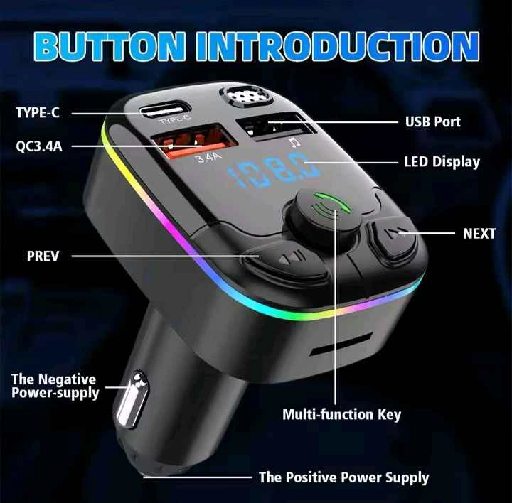 FM transmitter 5.0 Bluetooth - photo 4