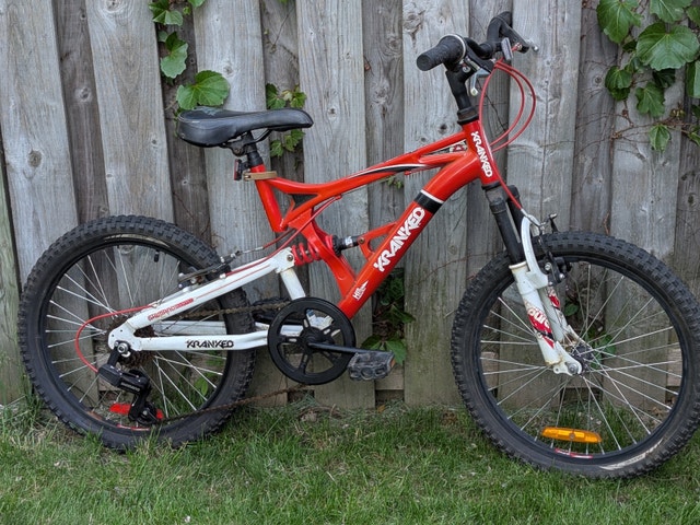 20" wheels, Kranked full suspension youth bike