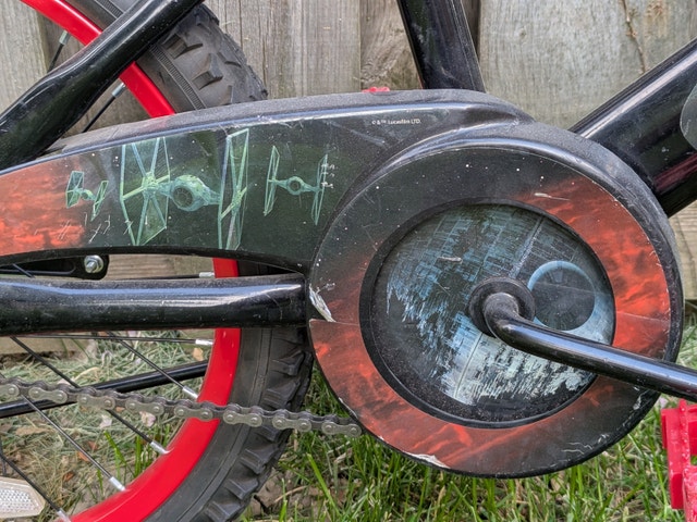 18" wheels, Star Wars bike, BMX, kid's bike - photo 5