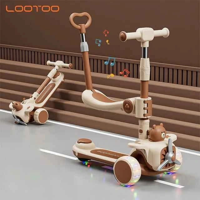 3 in 1 Kids Foldable Scooter LED wheels and platform - photo 4