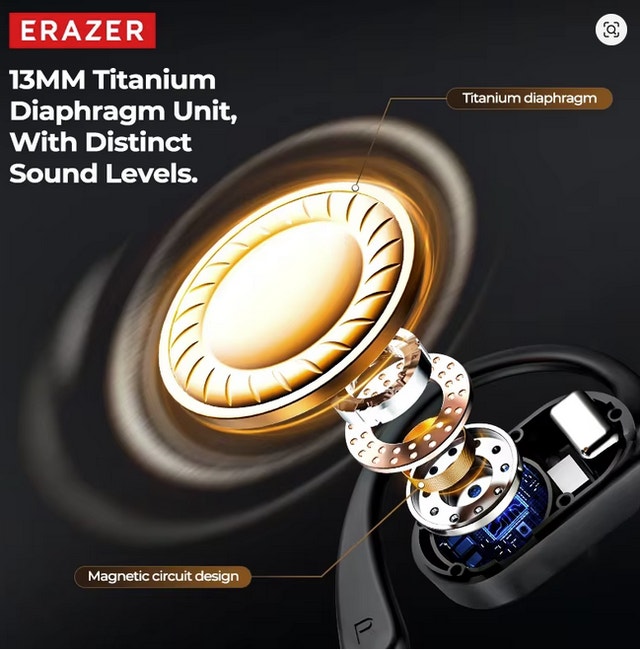 Lenovo ERAZER Wireless Earbuds – Huge Battery Case, LED Display - photo 5