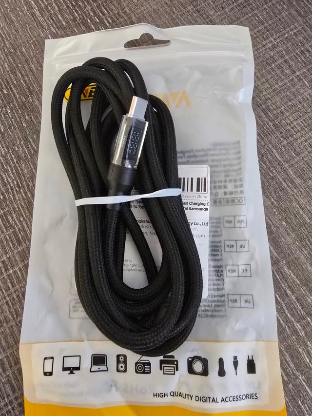 USB C 120W Charging Cables with LED Display - 2 Meter - photo 3