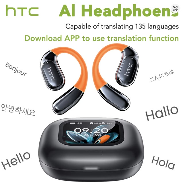 HTC Bluetooth Earbuds OWS Sports Wireless Headphones