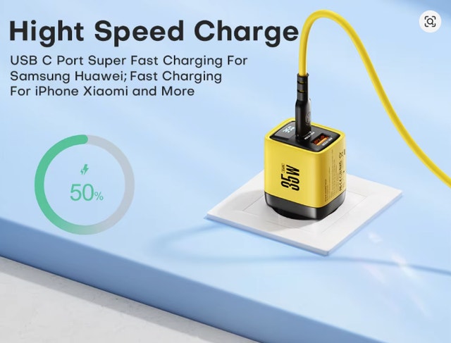 35W GaN Charger LED Display QC3.0 PD PPS USB-C - photo 5
