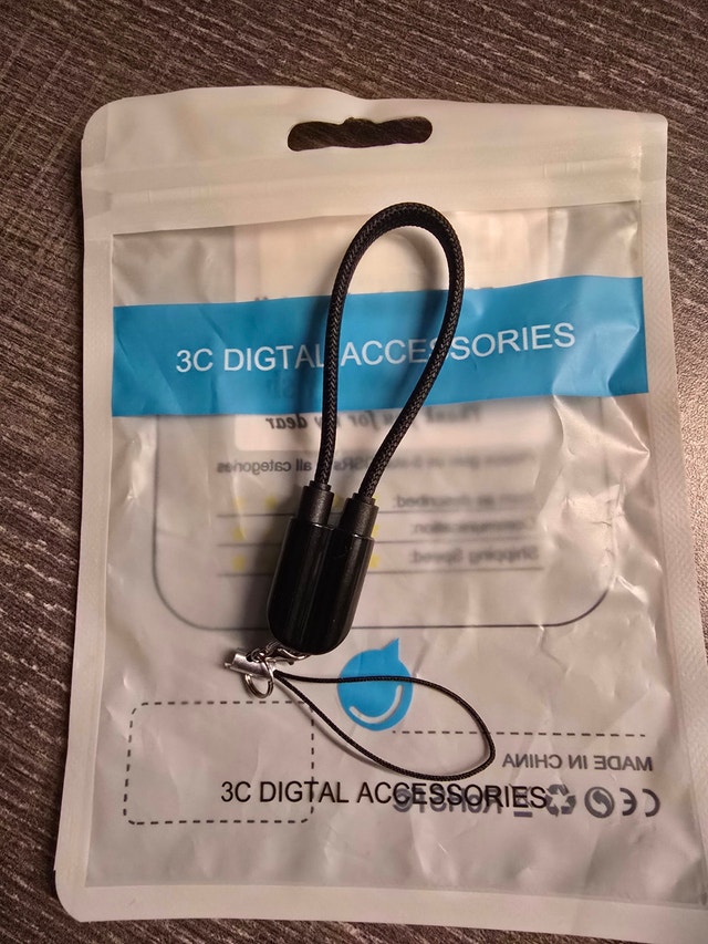 USB Type C to Type C 60W Cable Data Short Cable Keychain - photo 2