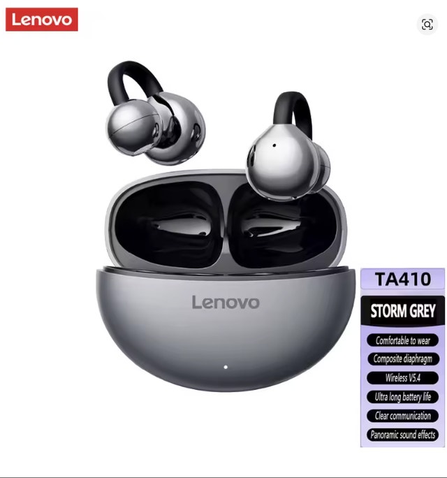 Lenovo Wireless Ear Clip Earbuds Earphone Headset TWS