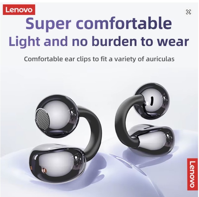 Lenovo Wireless Ear Clip Earbuds Earphone Headset TWS - photo 2