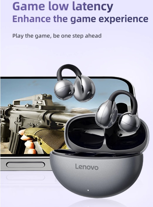 Lenovo Wireless Ear Clip Earbuds Earphone Headset TWS - photo 5