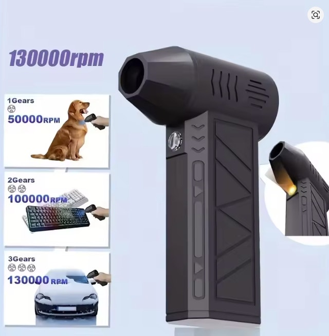 Turbo Jet Fan Electric Air Duster Adjustable Wind Speed