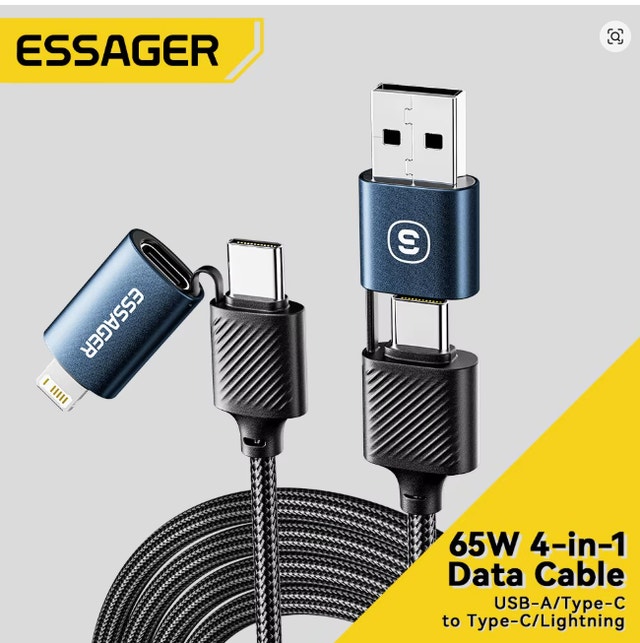 2-in-1 USB Fast Charging Cable for Samsung and Apple