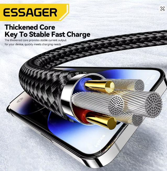2-in-1 USB Fast Charging Cable for Samsung and Apple - photo 2