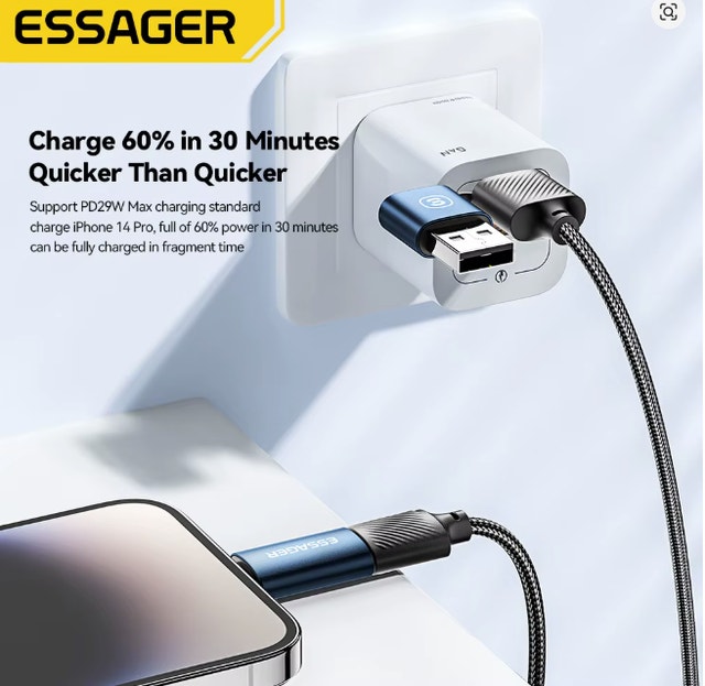2-in-1 USB Fast Charging Cable for Samsung and Apple - photo 4